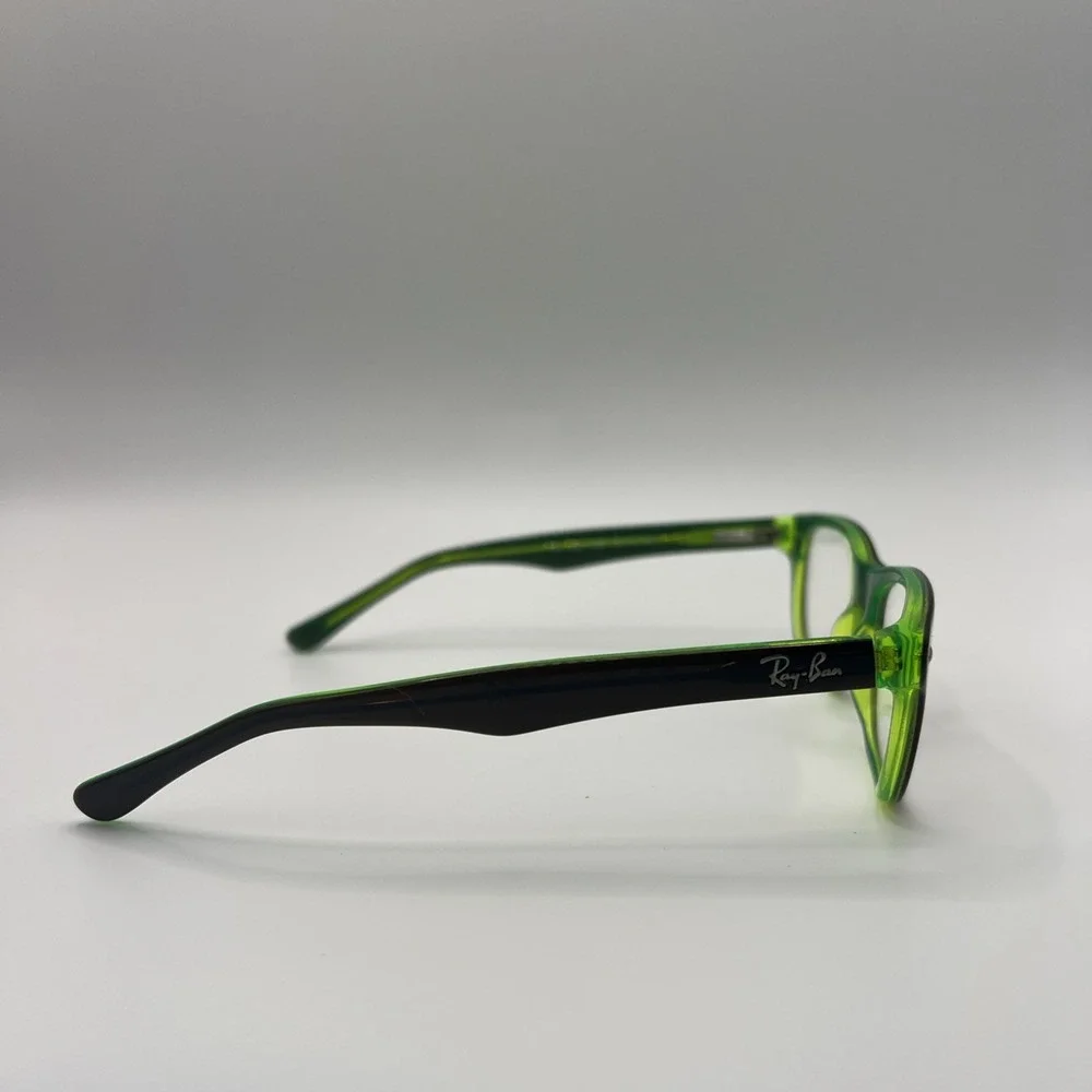 Ray-Ban RB1555 3665 Youth Eyeglasses Black Green Frames 46-16-125 Flex Hinges